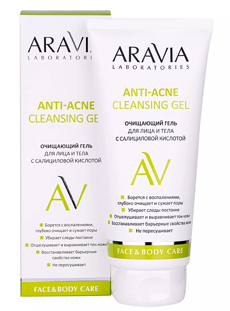 фото упаковки Aravia Laboratories Anti-Acne Cleansing Gel Очищающий гель