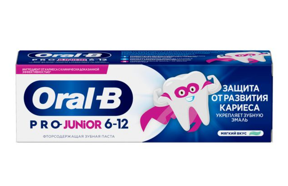 фото упаковки Oral-B Junior Паста зубная вкус мягкий