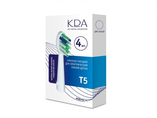 фото упаковки КДА S5 Сменная насадка для электрической зубной щетки Т5