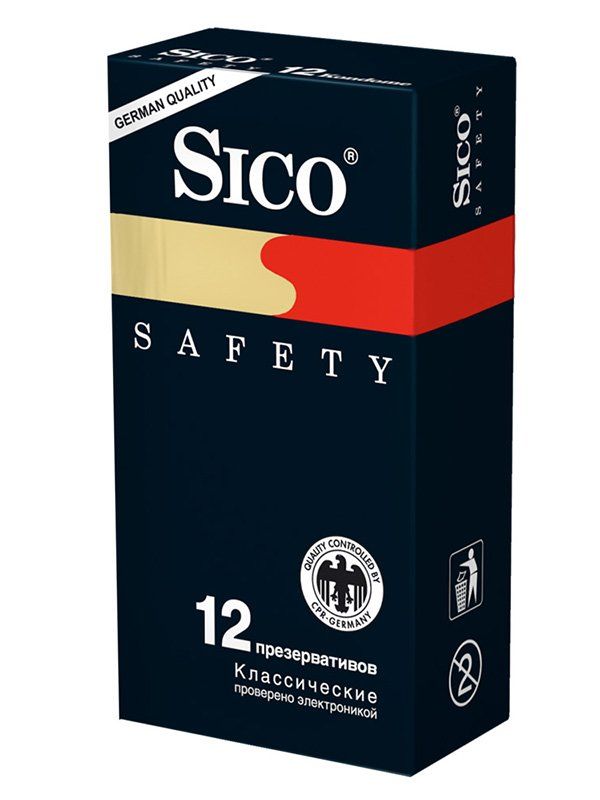 Презервативы Sico Safety, презервативы, 12 шт.