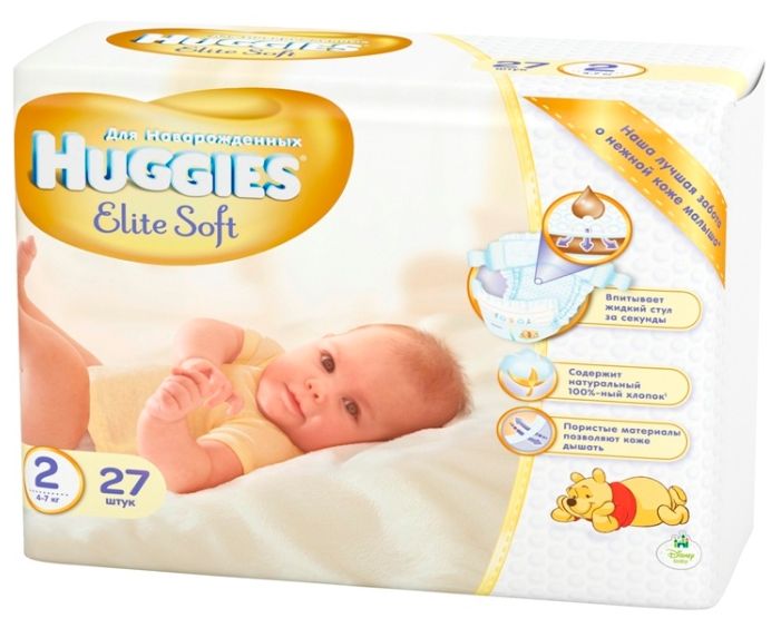 фото упаковки Huggies Elite Soft Подгузники детские одноразовые