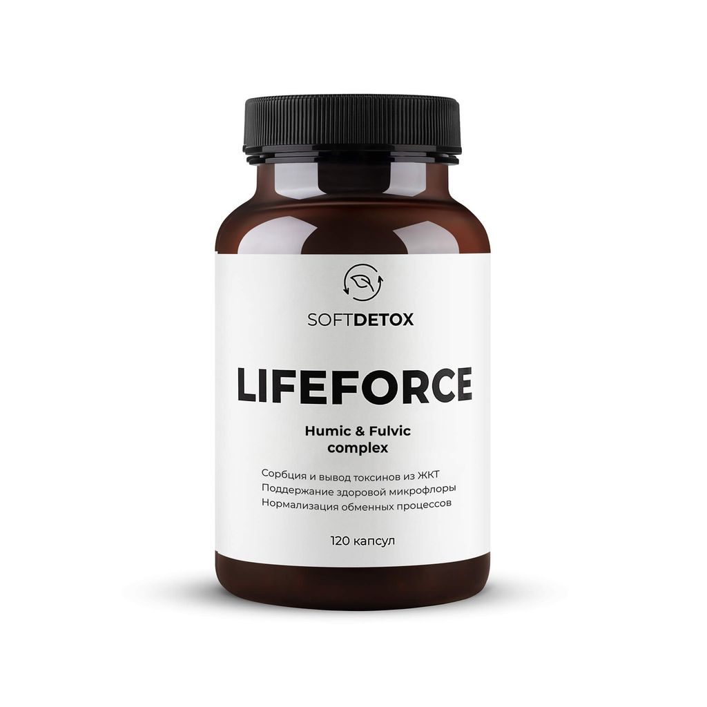 фото упаковки Life Force Бережный детокс комплекс гуминовых и фульвовых кислот