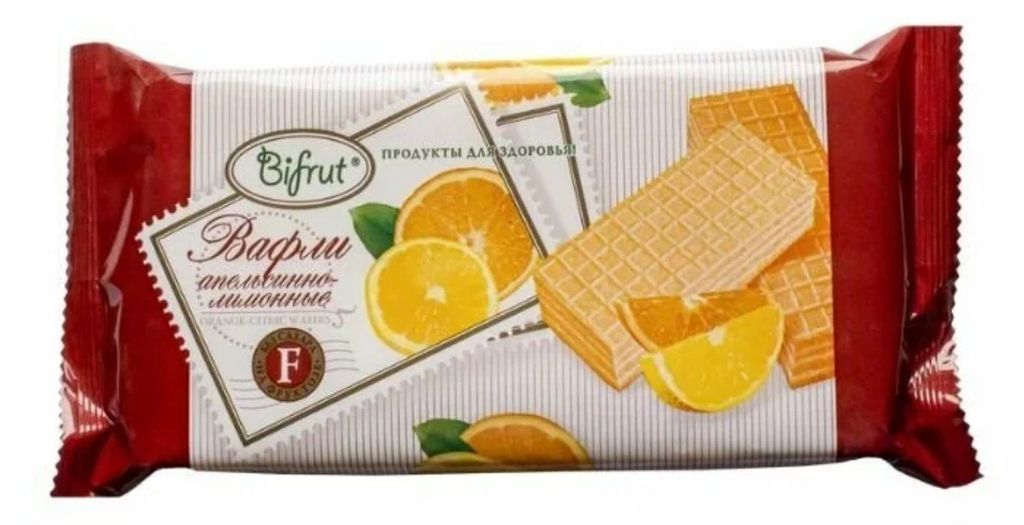 фото упаковки Bifrut Вафли апельсинно-лимонные
