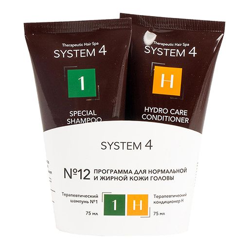 фото упаковки System 4 Программа №12 для нормальной и жирной кожи головы