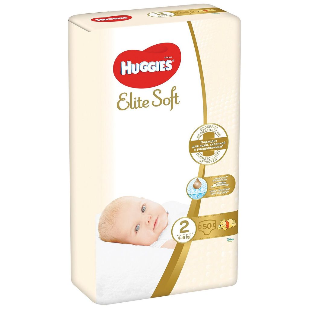 фото упаковки Huggies Elite Soft Подгузники детские