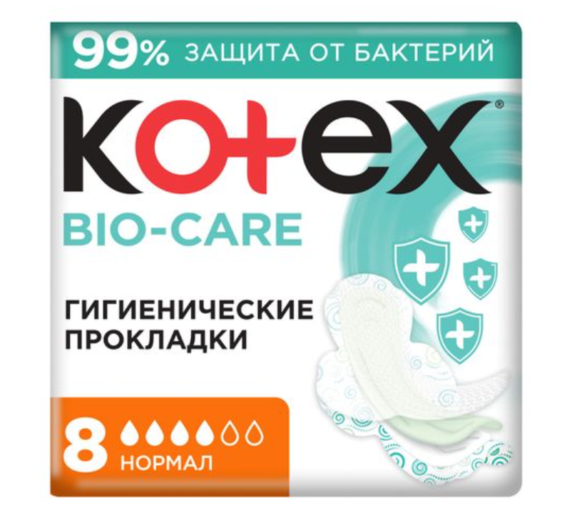 фото упаковки Kotex Normal Bio Care Прокладки гигиенические