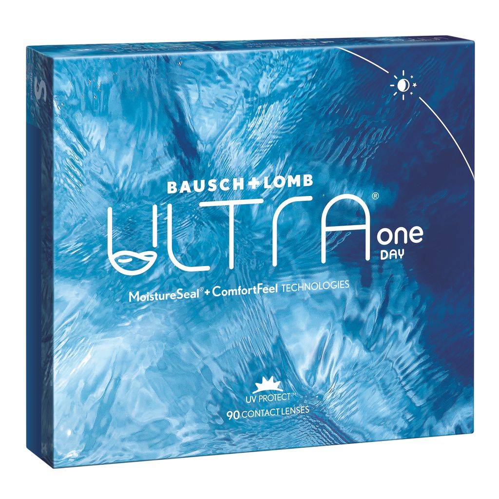 Ultra One Day Мягкие контактные линзы, BC=8.6 d=14.2, D(-1.00), 90 шт.