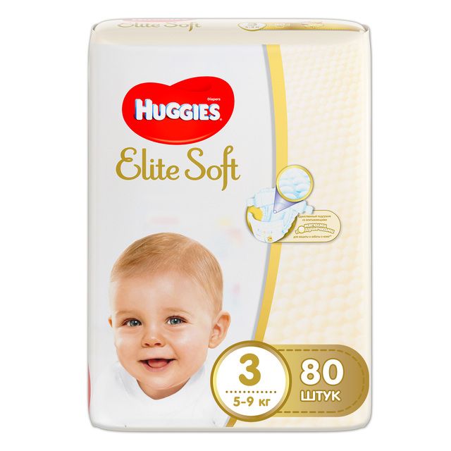 фото упаковки Huggies Elite Soft Подгузники детские 