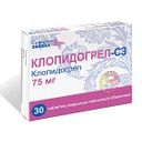 Клопидогрел-СЗ, 75 мг, таблетки, покрытые пленочной оболочкой, 30 шт.