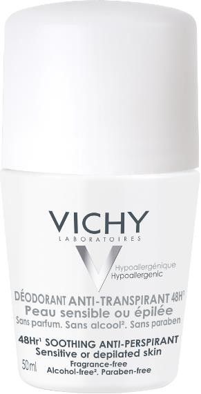 Vichy Deodorants дезодорант для чувствительной кожи 48 ч, део-ролик, 50 мл, 1 шт.