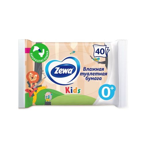 Zewa Kids влажная туалетная бумага, 40 шт.