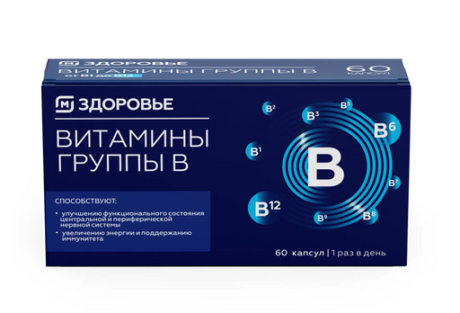 Магнит Здоровье Витамины группы В, таблетки, 60 шт.