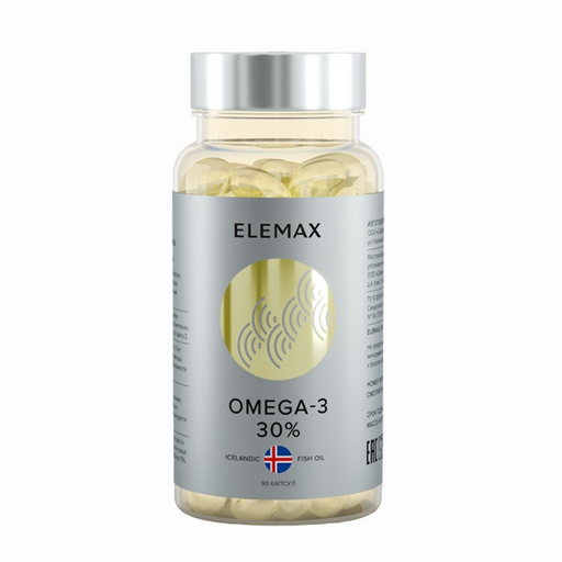 Elemax Omega-3 30%, капсулы, 90 шт.