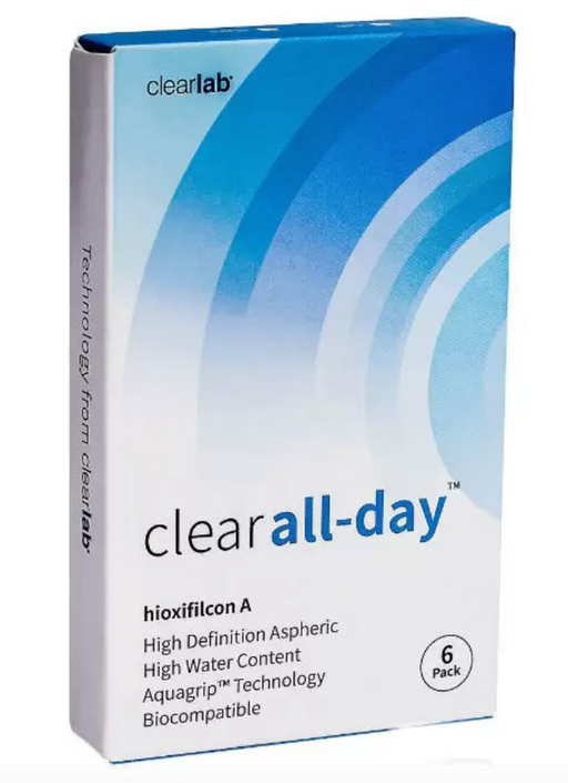 ClearLab Clear All-Day Линзы контактные, BC=8,6 d=14,2, D(-8.00), 6 шт.