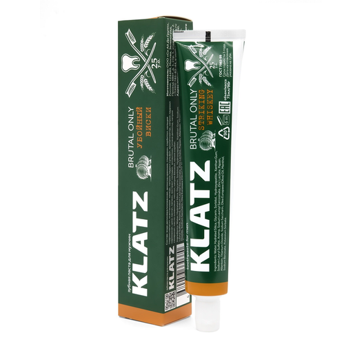 Klatz Brutal Only Зубная паста для мужчин, паста зубная, виски, 75 мл, 1 шт.