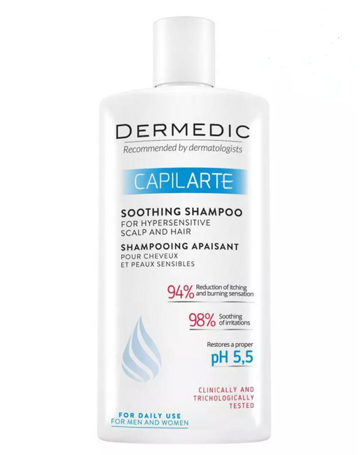 Dermedic Capilarte Шампунь успокаивающий, шампунь, для чувствительной кожи головы, 300 мл, 1 шт.