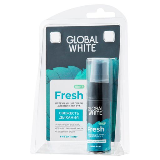 Global White спрей для полости рта освежающий, 15 мл, 1 шт.